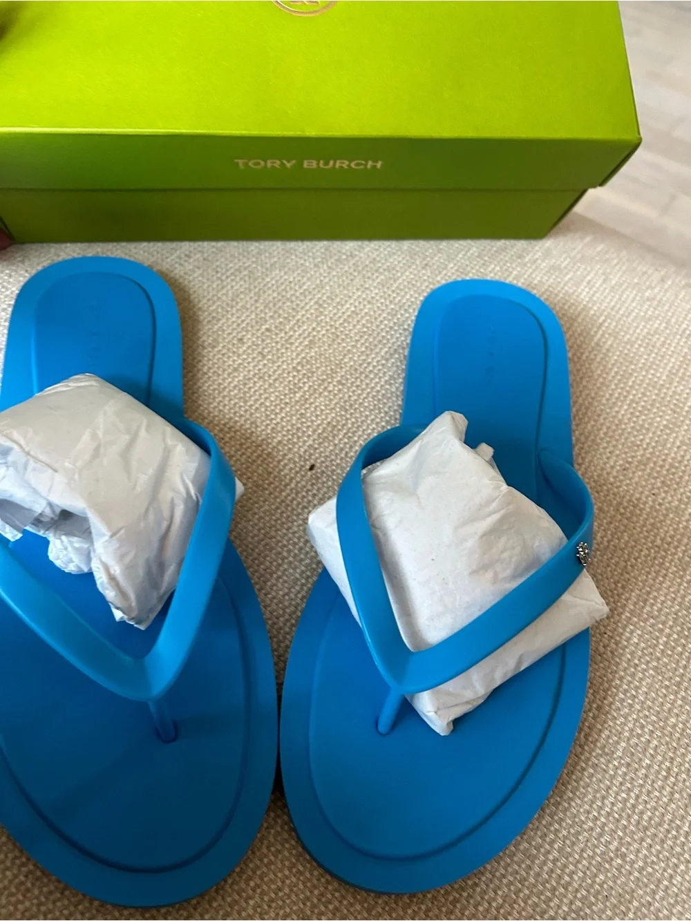 NWT TORY BURCH KIRA padded flip flops.